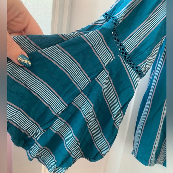 Large Gentle Fawn off the shoulder striped top - Picture 3 of 7